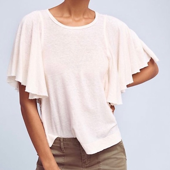 T.La Tops - ❌ SOLD ❌ Anthropologie | T.La Cream Flowy Top
